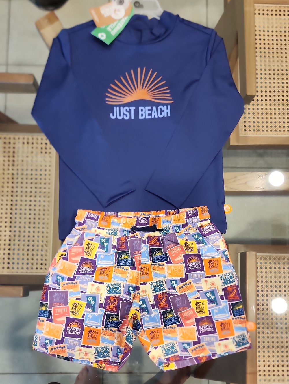 NWT JUST BEACH Boys 2 Piece Swim Set